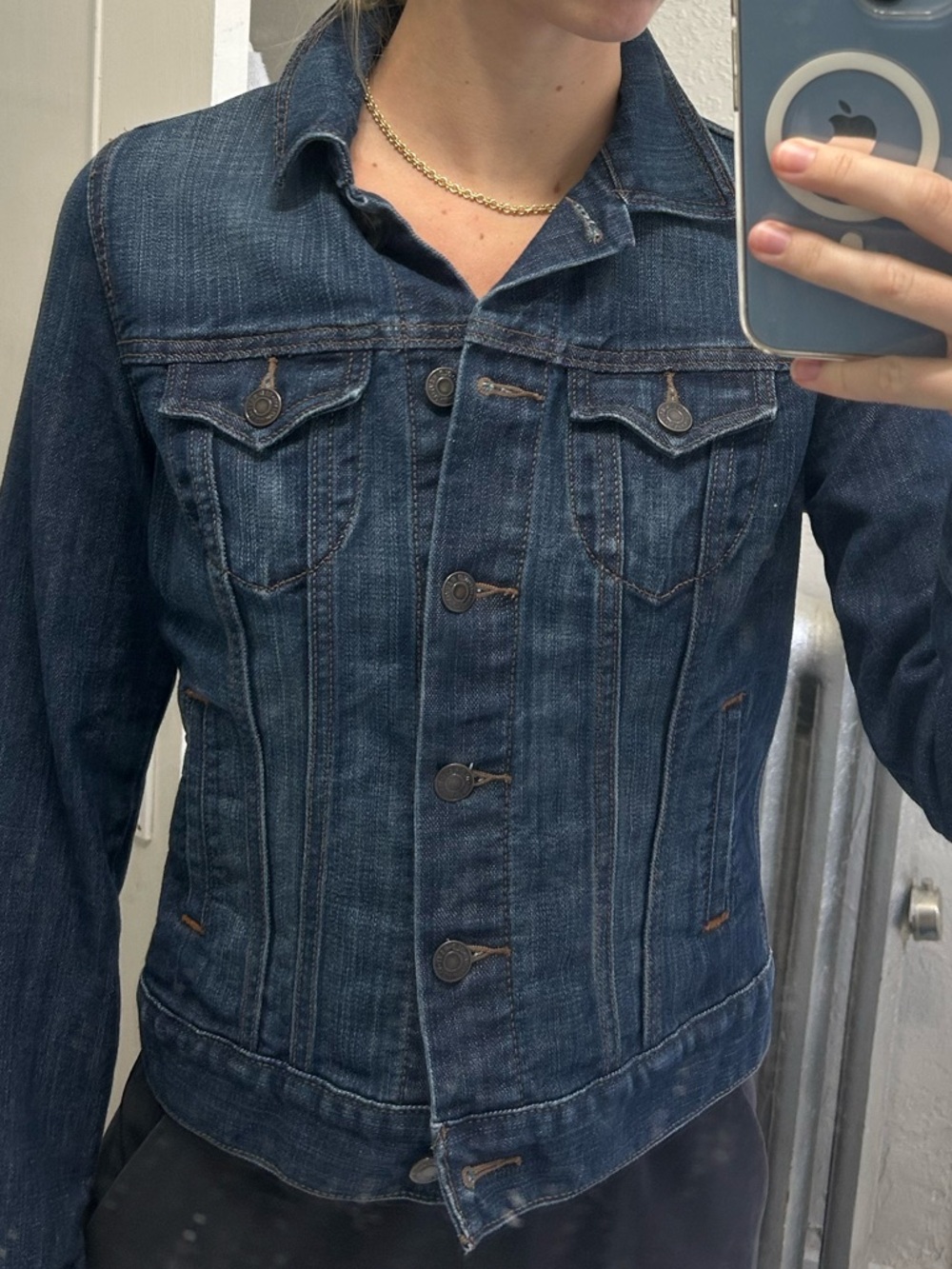 Old Navy Dark Blue Denim Jacket